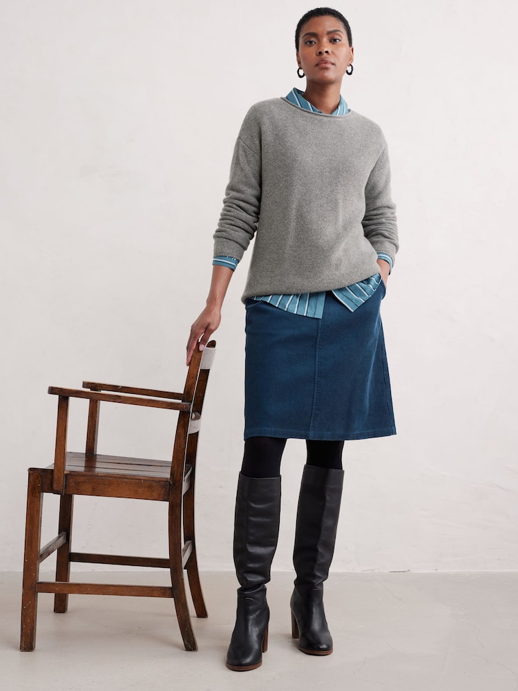 Seasalt Cornwall Blue Dovetail Skirt - Image 1 of 5