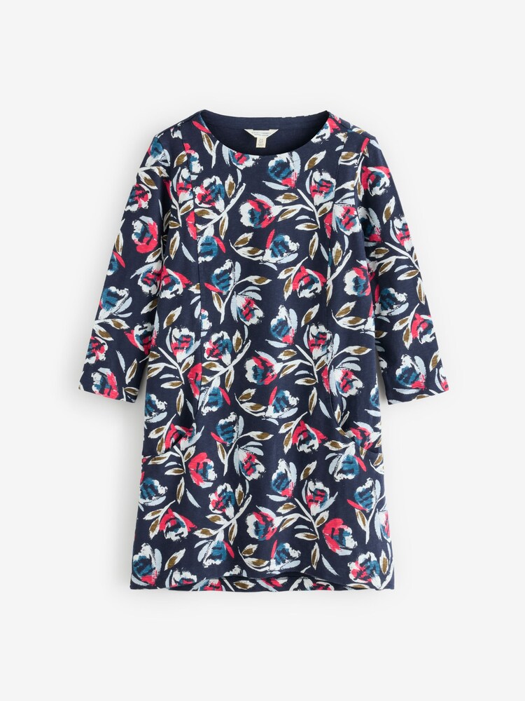 Seasalt Cornwall Blue 100% Cotton Shore Foraging Tunic - Image 2 of 3