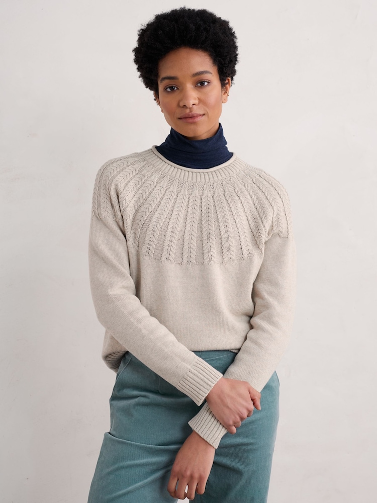 Seasalt Cornwall Natural Chat Jumper - Image 1 of 5