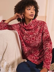 Seasalt Cornwall Red Snugsoft Sweat Top - Image 1 of 3