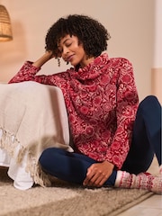 Seasalt Cornwall Red Snugsoft Sweat Top - Image 2 of 3