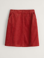 Seasalt Cornwall Red Dovetail 100% Organic Cotton Skirt - Image 4 of 5