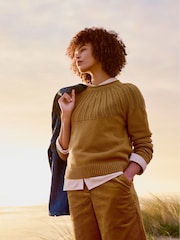Seasalt Cornwall Brown Chat Jumper - Image 2 of 5