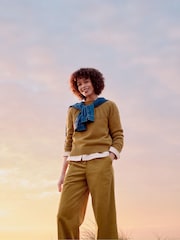 Seasalt Cornwall Brown Chat Jumper - Image 4 of 5
