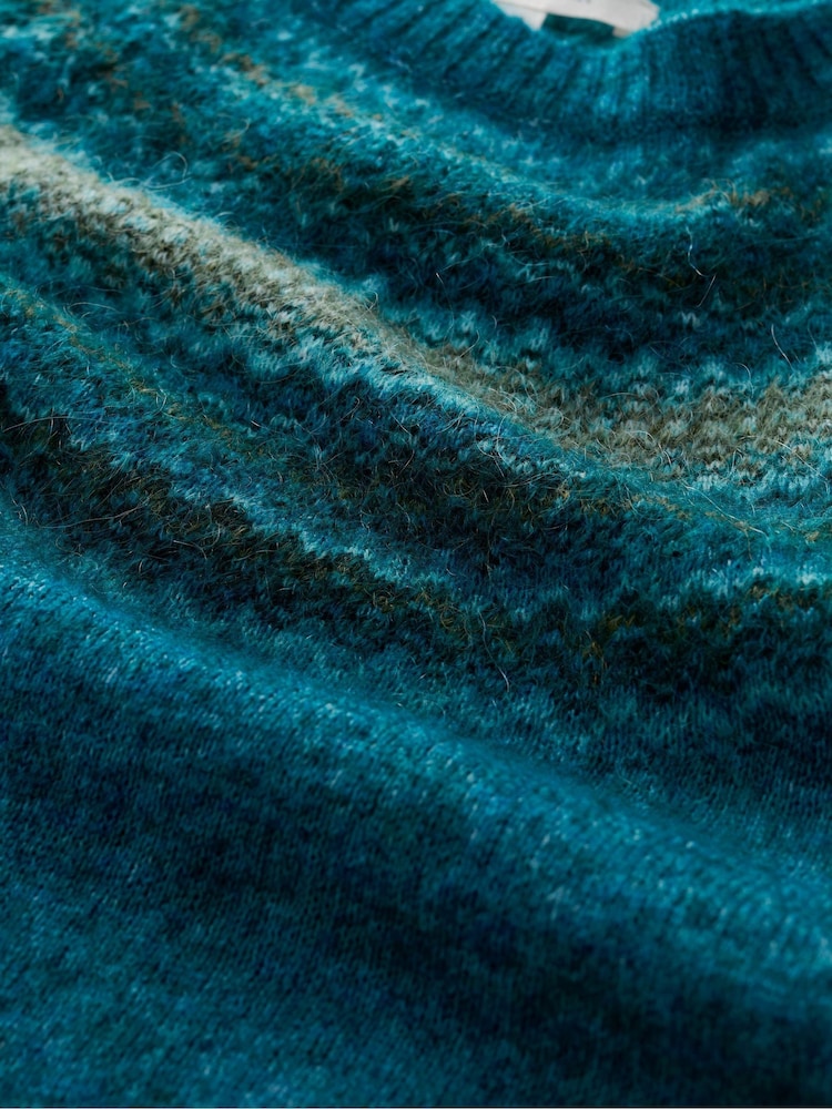 Blau - Seasalt Cornwall Spruce Frost Pullover mit Norwegermuster - Bild 5 von 5 Blau - Seasalt Cornwall Spruce Frost Pullover mit Norwegermuster - Bild 5 von 5