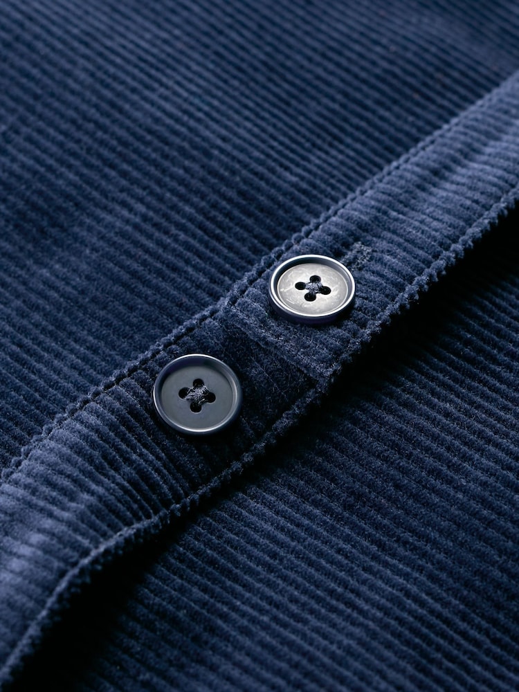 Seasalt Cornwall Blue Pinpoint 100% Cotton Waistcoat - Image 5 of 5