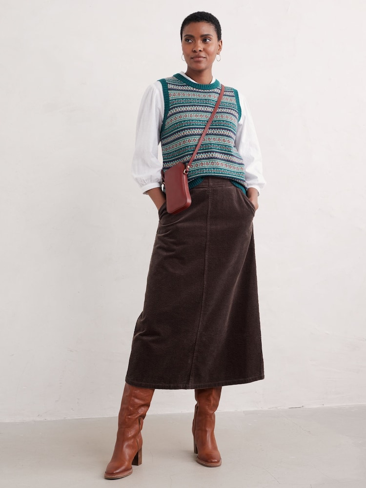 Seasalt Cornwall Blue Percella Cove Vest - Image 2 of 4 Seasalt Cornwall Blue Percella Cove Vest - Image 2 of 4