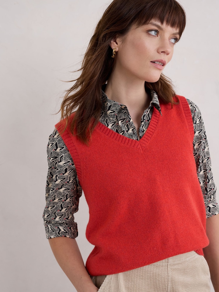 Seasalt Cornwall East View Vest V-Neck Vest - Image 5 of 7
