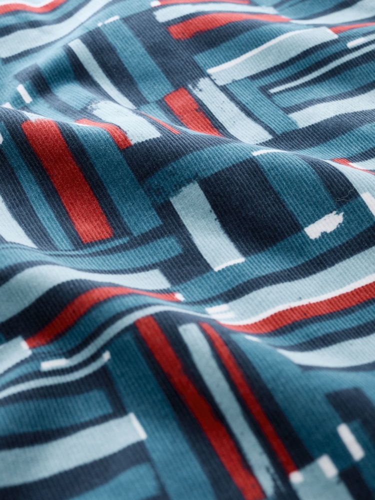 Seasalt Cornwall Blue Ferry Crossing Needlecord 100% Organic Cotton Skirt - Image 5 of 5