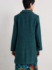 Seasalt Cornwall Teal Blue Wood Cabin Crownan Coat - Image 3 of 7