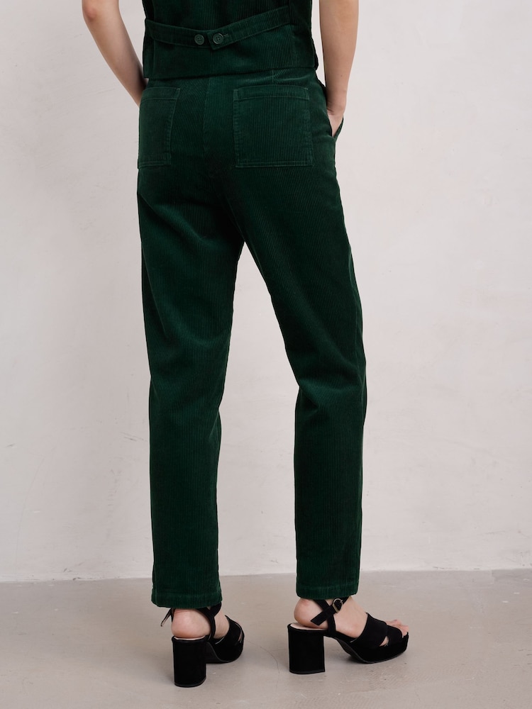 Seasalt Cornwall Green 100% Cotton Heald Trousers - Image 2 of 6