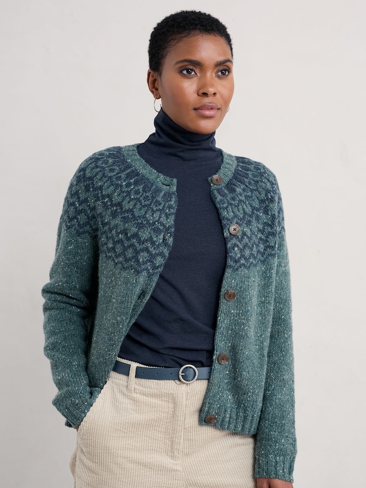 Seasalt Cornwall Blue Port Kinnis Cardigan - Image 1 of 5