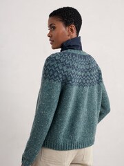 Seasalt Cornwall Blue Port Kinnis Cardigan - Image 2 of 5