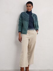 Seasalt Cornwall Blue Port Kinnis Cardigan - Image 3 of 5