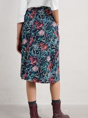 Seasalt Cornwall Blue Forest View Skirt - Image 2 of 5