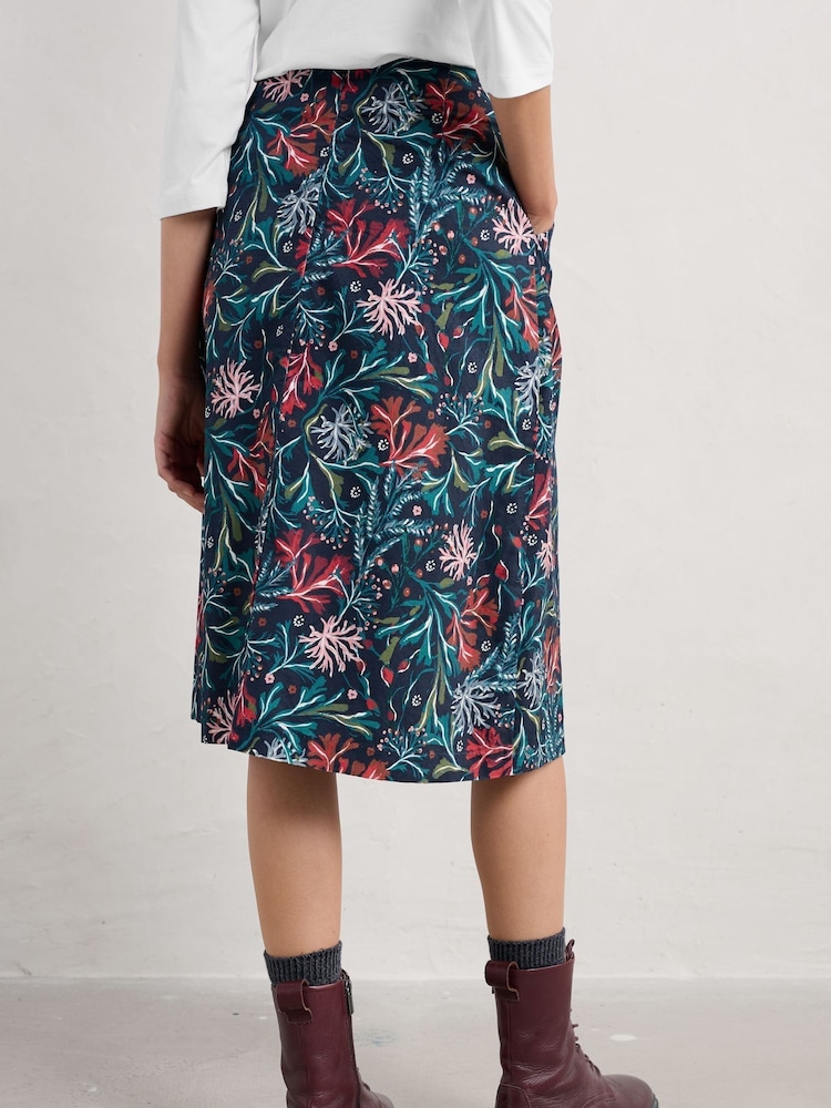 Seasalt Cornwall Blue Forest View Skirt - Image 2 of 5