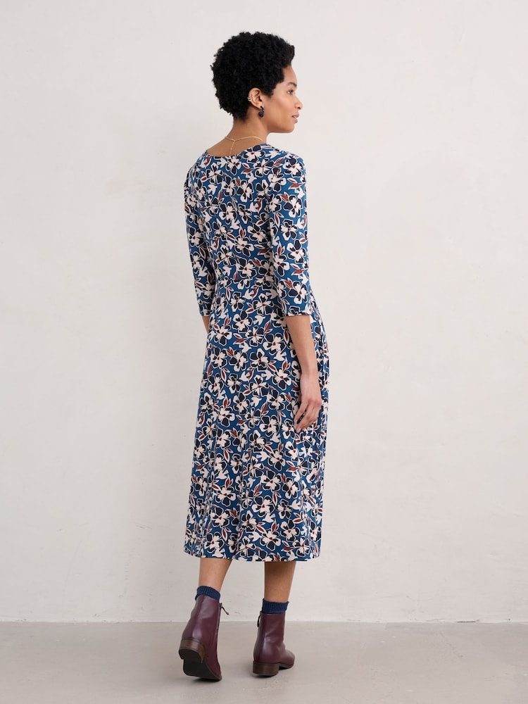Seasalt Cornwall Blue Tall Helena Dress - Image 2 of 5
