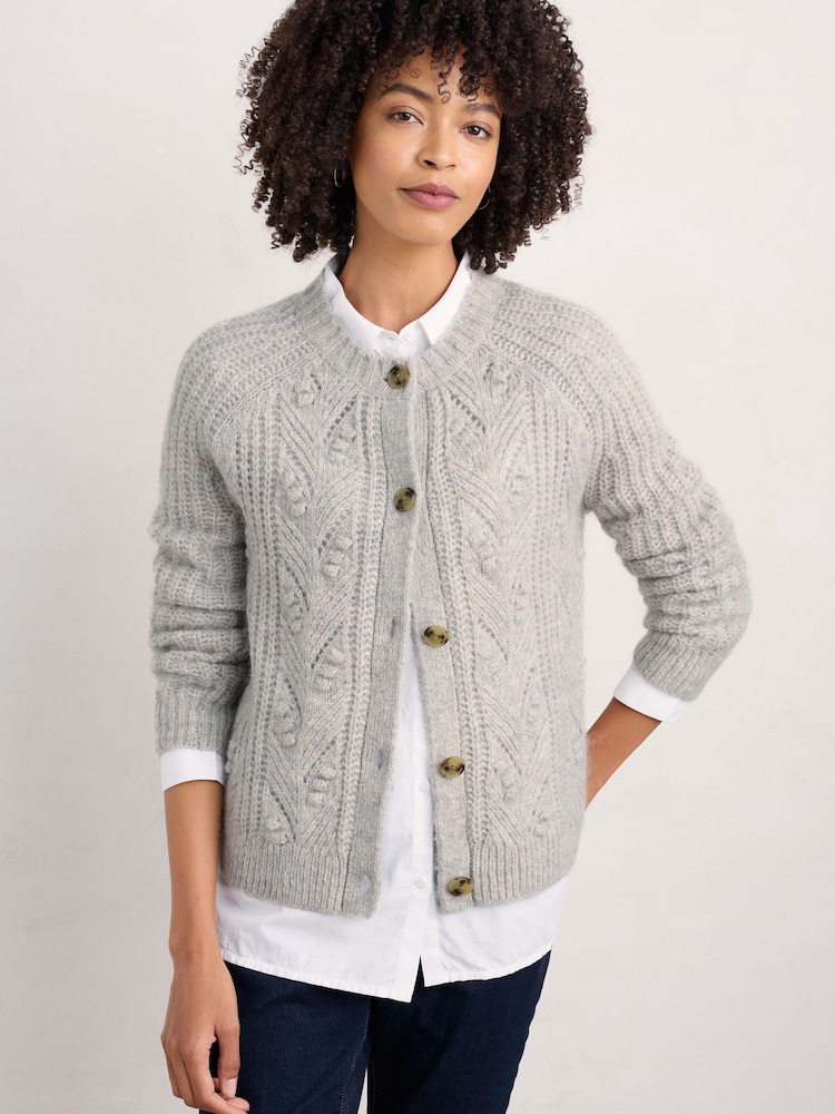 Seasalt Cornwall Natural Sand Thistle Cardigan - Image 1 of 5
