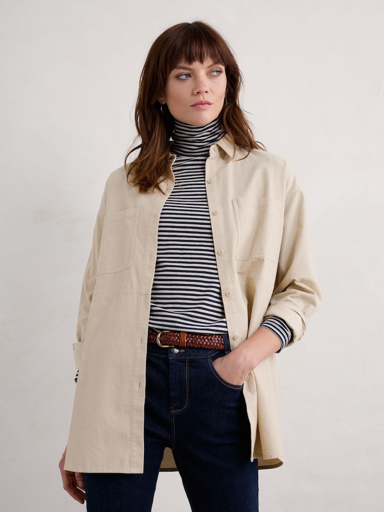 Seasalt Cornwall Natural Coppice Shirt - Image 1 of 5