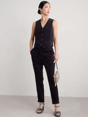 Seasalt Cornwall Black Star Rock Trousers - Image 3 of 5
