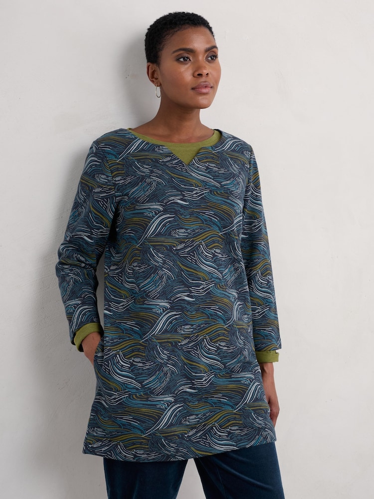 Seasalt Cornwall Blue Zora Tunic - Image 1 of 5