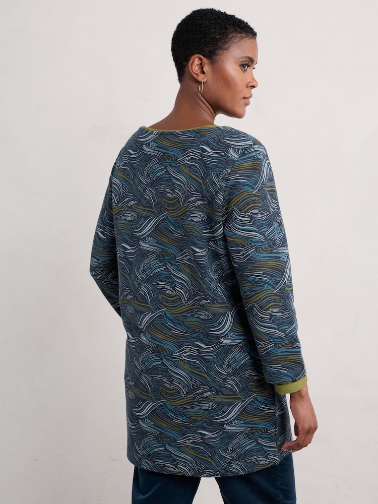 Seasalt Cornwall Blue Zora Tunic - Image 2 of 5 Seasalt Cornwall Blue Zora Tunic - Image 2 of 5