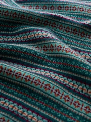 Seasalt Cornwall Blue Percella Cove Fair Isle Jumper - Image 5 of 5