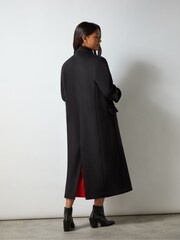 Ro&Zo Black Double Breasted Overcoat - Image 5 of 8