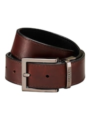 OSPREY LONDON The Crawford 3.5cm Reversible Leather Black Belt - Image 4 of 6