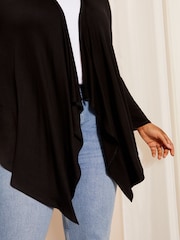 Friends Like These Black Waterfall Cardigan - Image 2 of 4
