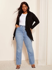 Friends Like These Black Waterfall Cardigan - Image 3 of 4
