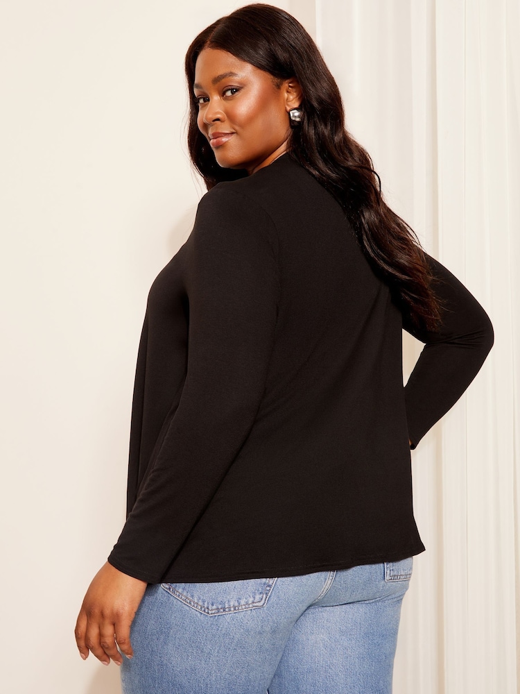 Friends Like These Black Waterfall Cardigan - Image 4 of 4