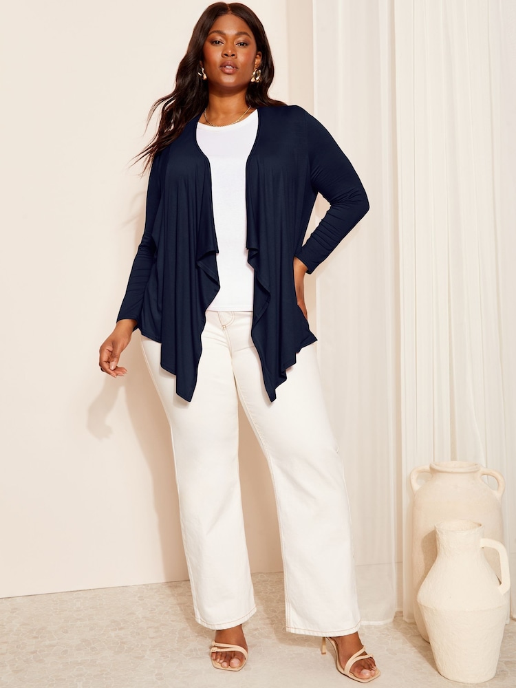 Friends Like These Navy Waterfall Cardigan - Image 2 of 4