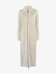 Ro&Zo Cream Zip Through Knitted Dress - Image 5 of 5