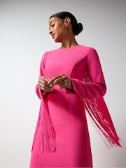 Ro&Zo Pink Francesca Pink Fringe Detail Dress - Image 5 of 6