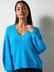 Ro&Zo Blue V-Neck Jumper - Image 1 of 3