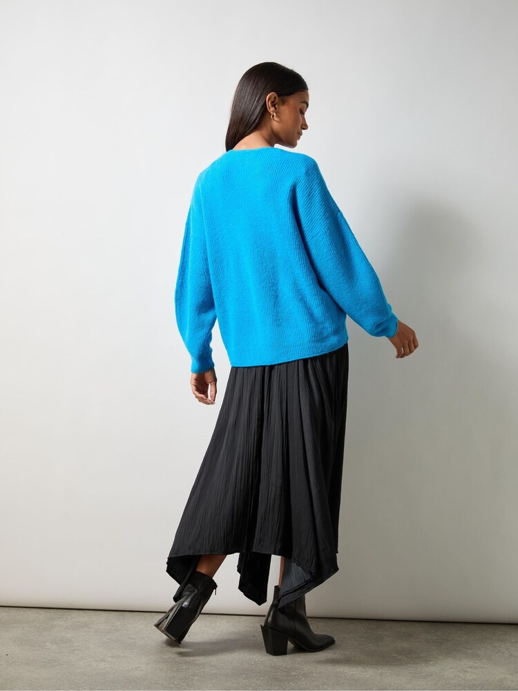 Ro&Zo Blue V-Neck Jumper - Image 3 of 3