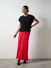 Ro&Zo Black Ribbed Knit Vest - Image 1 of 2