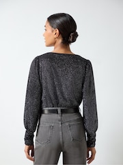 Ro&Zo Black Velvet Sparkle Bodies - Image 4 of 4