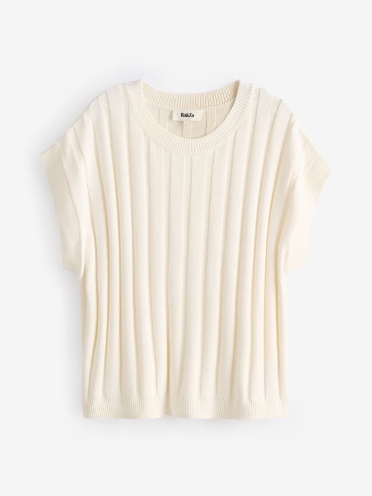 Ro&Zo Ribbed Knit Vest - Imagen 5 de 5 Ro&Zo Ribbed Knit Vest - Imagen 5 de 5