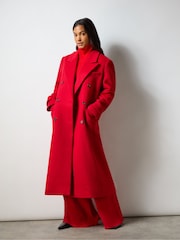Ro&Zo Red Double Breasted Overcoat - Image 2 of 5