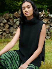 Ro&Zo Khaki Green Zebra Print Bias Cut Maxi Skirt - Image 2 of 6