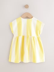 Yellow Stripe Short Sleeve Jersey Summer Dress (3mths-7yrs) - Image 6 of 8