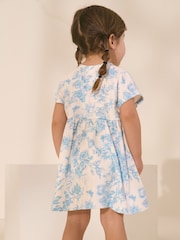 Light Blue Short Sleeve Jersey Summer Dress (3mths-7yrs) - Image 3 of 8