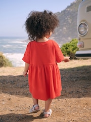 Red Padded Fruits Short Sleeve Jersey Summer Dress (3mths-7yrs) - Image 3 of 8