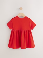 Red Padded Fruits Short Sleeve Jersey Summer Dress (3mths-7yrs) - Image 6 of 8