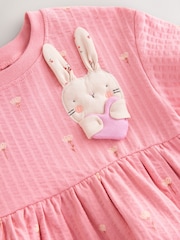 Pink Bunny Short Sleeve Jersey Summer Dress (3mths-7yrs) - Image 8 of 8