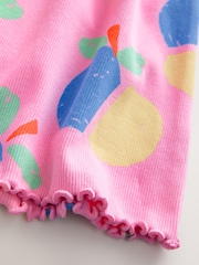 Bright Pink Short Sleeve Jersey Summer Dress (3mths-7yrs) - Image 8 of 8