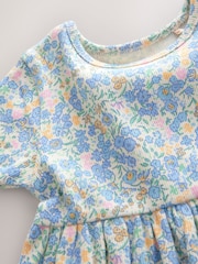 Blue Short Sleeve Jersey Summer Dress (3mths-7yrs) - Image 7 of 8