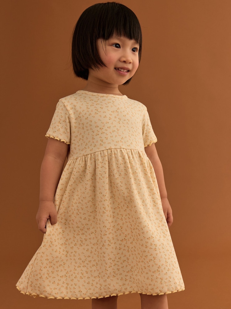 Amarillo - Vestido de verano de punto y manga corta (3 meses - 7 años) - Imagen 2 de 8 Amarillo - Vestido de verano de punto y manga corta (3 meses - 7 años) - Imagen 2 de 8